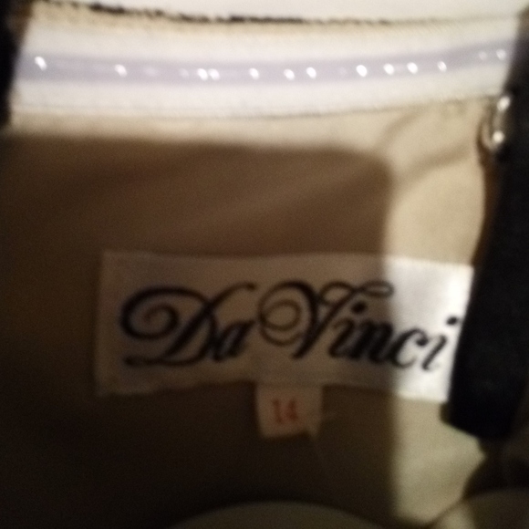 DaVinci Black & White Lace Short Dress - Picture 5 of 5